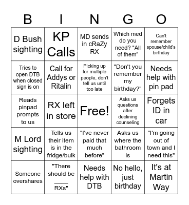 1173 Bingo Card