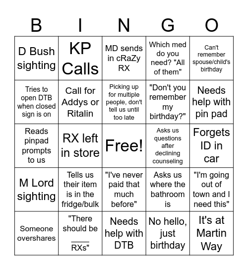 1173 Bingo Card