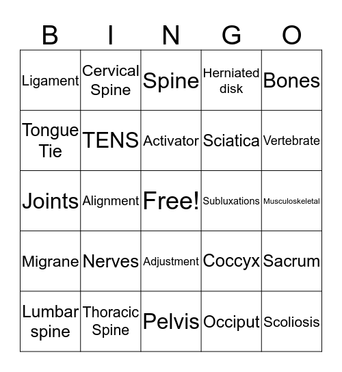 Patient Appreciation Bingo Card