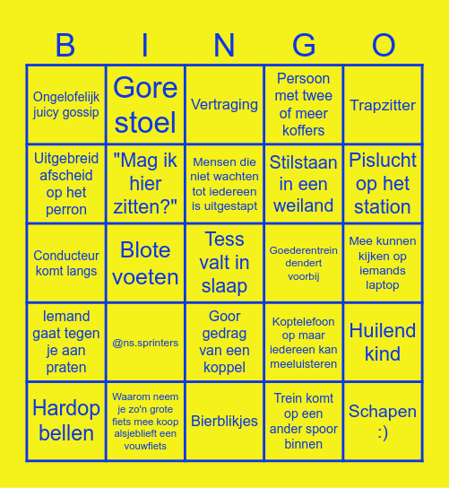 SLECHTSTE STATIONS Bingo Card