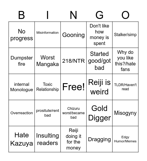 Rent-A-Bingo Card