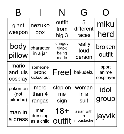 smash bingo Card