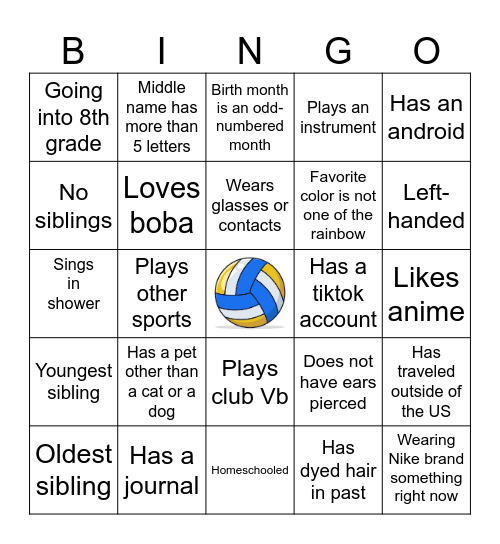 WARRIORS BINGO Card