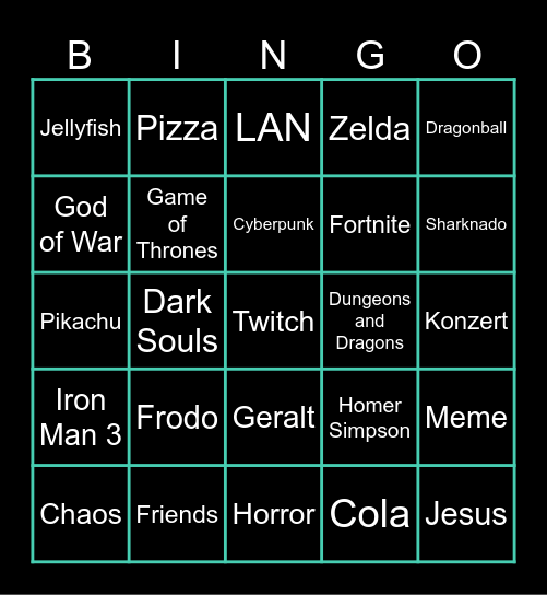 LAN BINGO Card