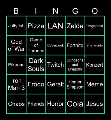 LAN BINGO Card