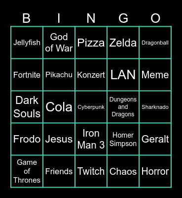 LAN BINGO Card