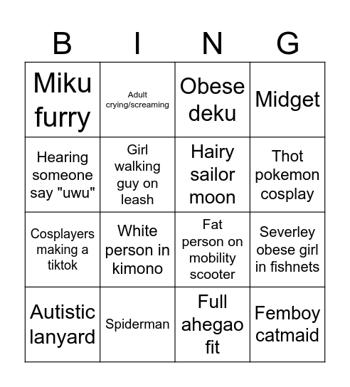 SMASH Bingo Card