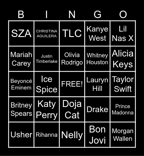 AYO! BINGO Card