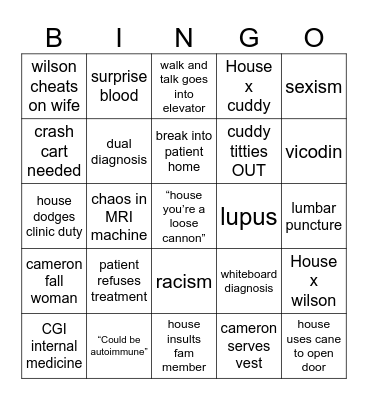 medical malpractice man Bingo Card