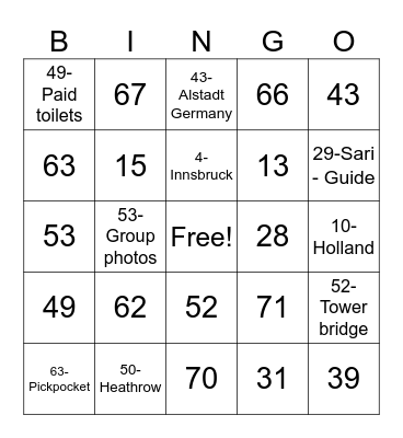CHHEDA Bingo Card