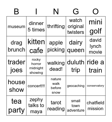 WE WILL GOAL Bingo Card
