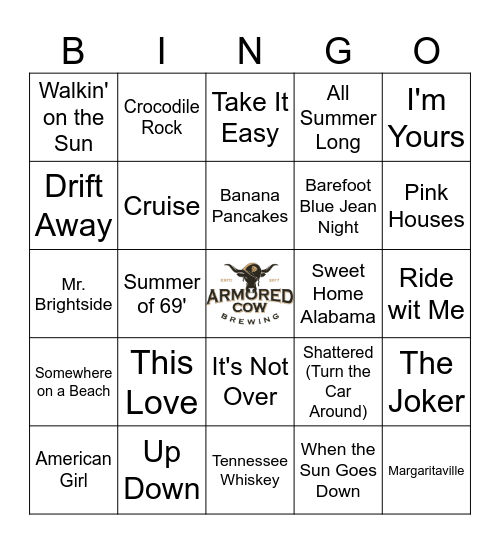 Lake Days Bingo Card