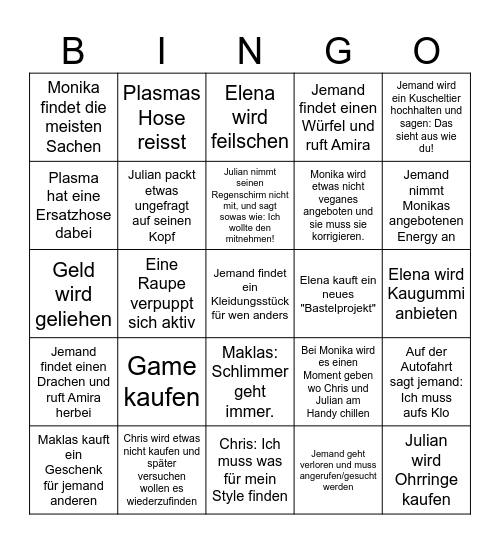 Flohmarkt Bingo Card