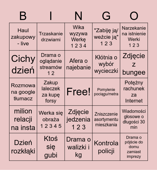 Kac Japan Bingo Card