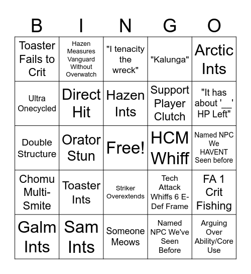 Saurusss Haz: Yes Bingo Card