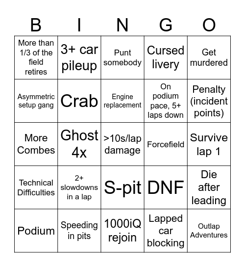 Spa 24 25 V2 Bingo Card