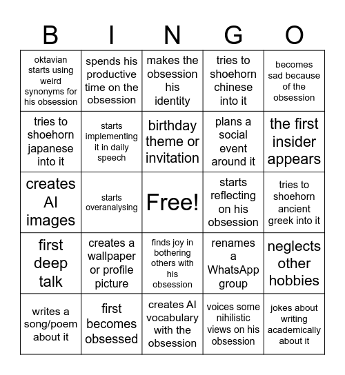 Oktavian's Obsession WS25 Bingo Card