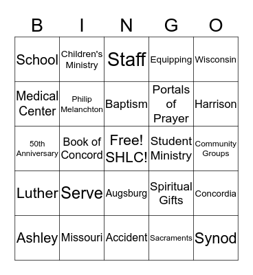 The Next Step Bingo Card