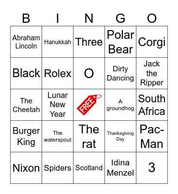 Trivia Bingo 4 Bingo Card