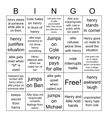 The terminal solutions Bingo Card