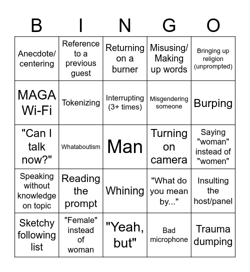 TikTok Bingo Card