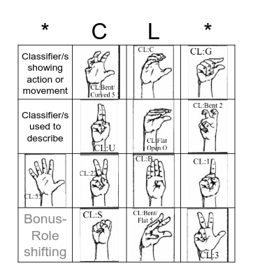 CL-ingo Bingo Card