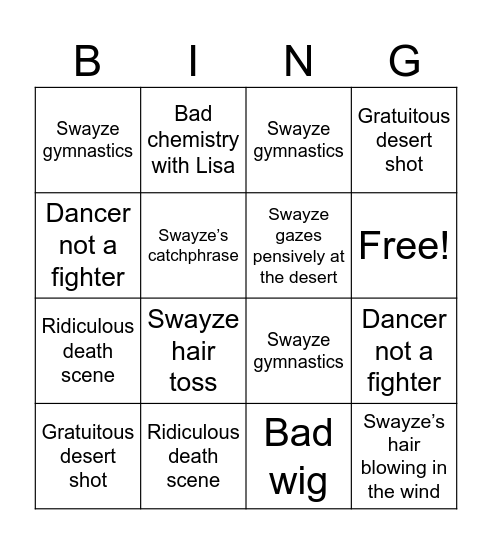 Steel Dawn Bingo Card