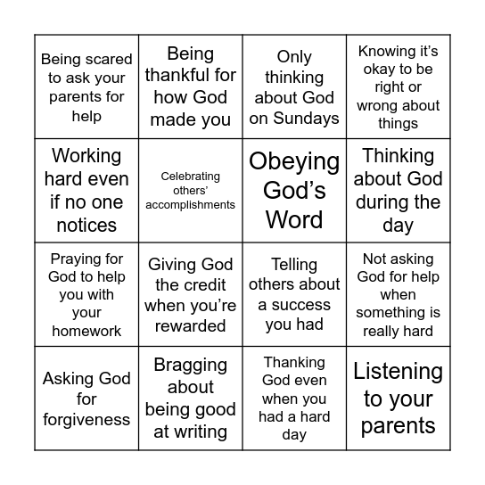 Pride Check Bingo Card