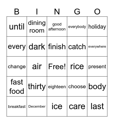 Fun in Iceland Bingo Card