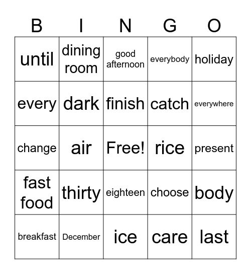Fun in Iceland Bingo Card