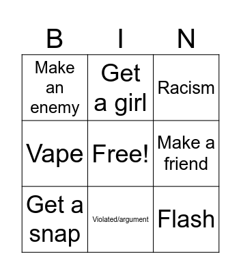 Ome tv bingo Card