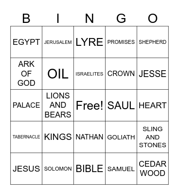 KINGO Bingo Card