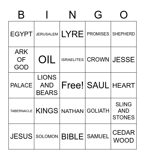 KINGO Bingo Card