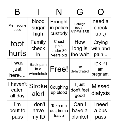 PIVOT BINGO Card