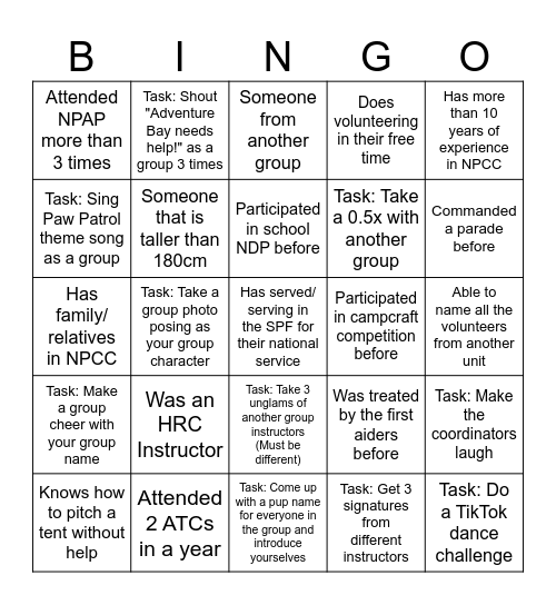 Area 2 ATC 2025 Bingo Card