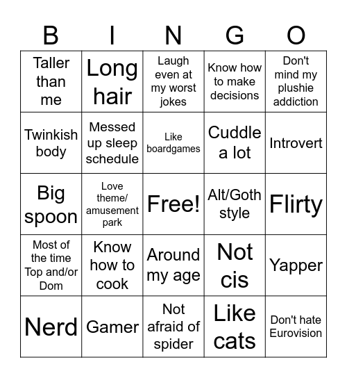 Are you Pom's type ? Bingo Card