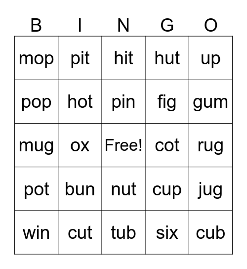 Bingo Card