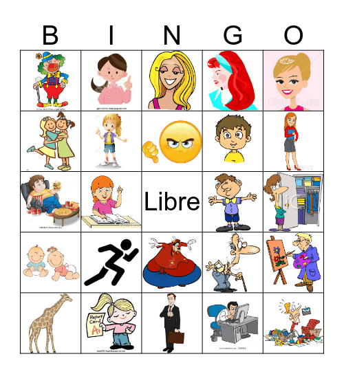 Spanish Bingo Card Bingo Card