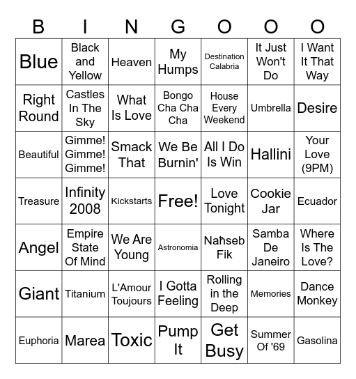BOOZY BINGO GOZO 2025 Bingo Card