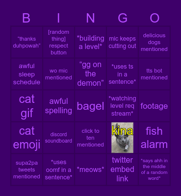supacluck in vc bingo Card