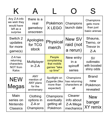 its fuckigm pokemon time Bingo Card