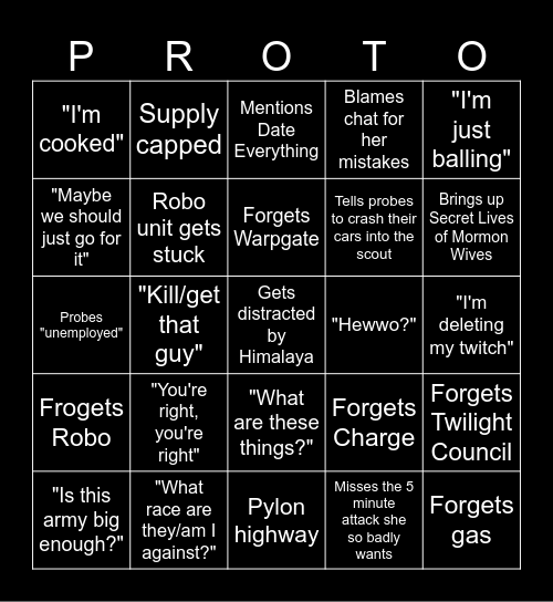 Maddie Bingo Card