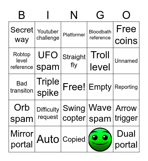 Recent tab bingo Card