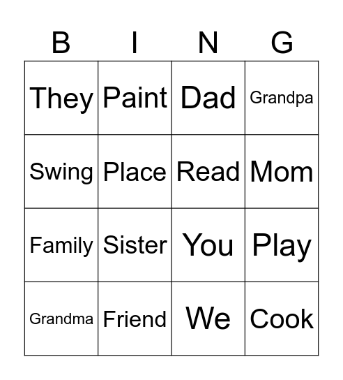 People Bingo Card