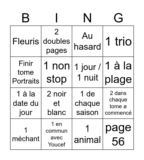 COLO 🌸 Bingo Card