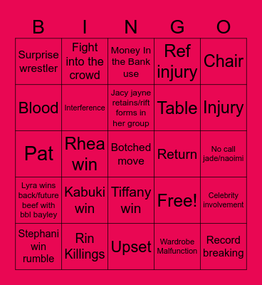 Evolution 2025 Bingo Card