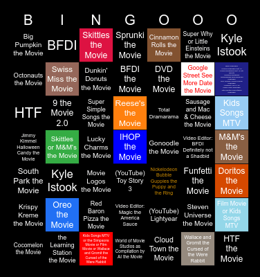 Earth Light Bulb Film Cinematic Bingo Card