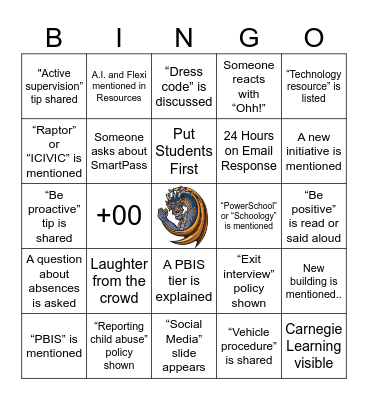 WE BACK!!! Bingo Card