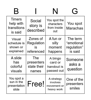 Tiny Humans, Big Feelings Bingo Card