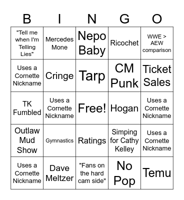 HEEL UCEY Bingo Card